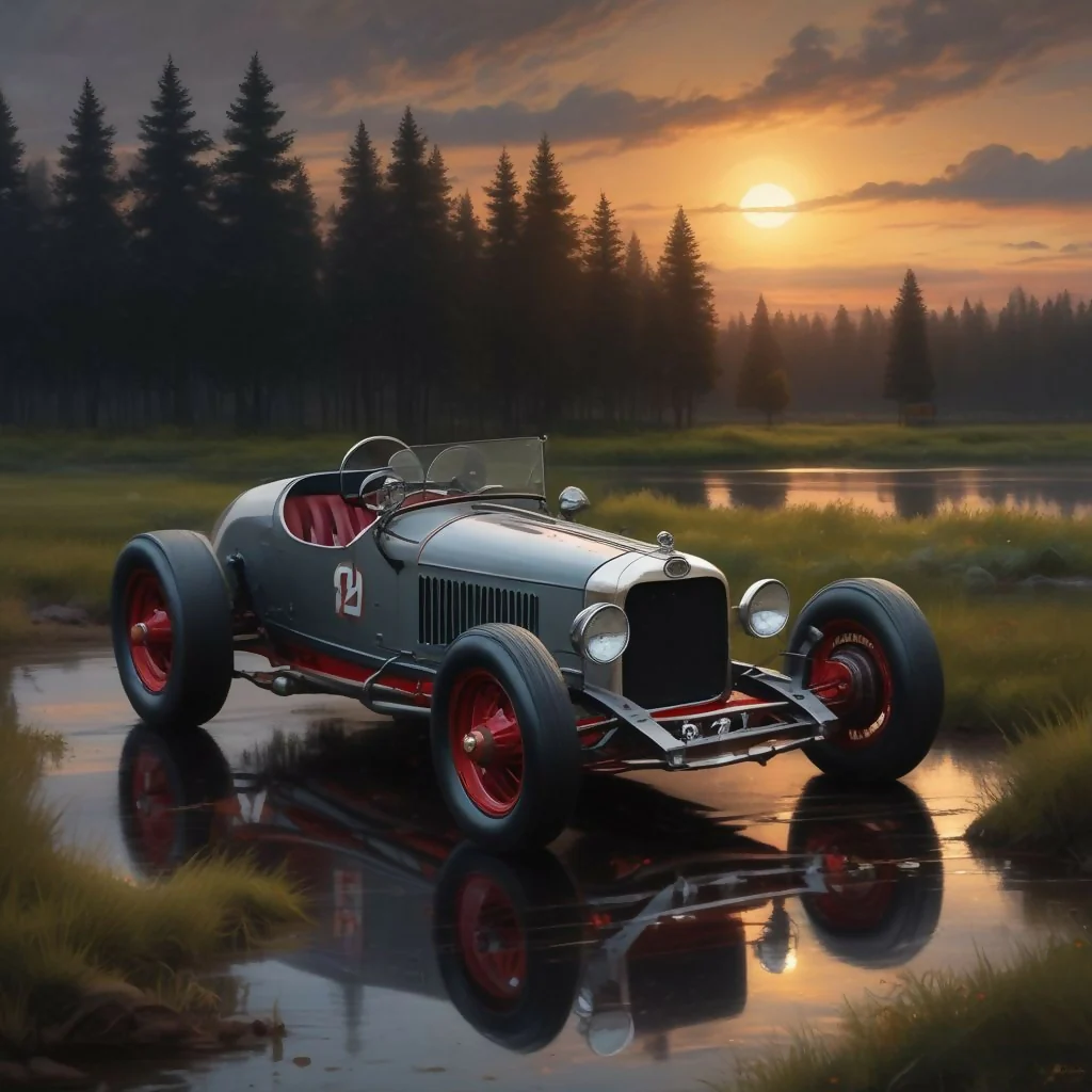 Silver Roadster