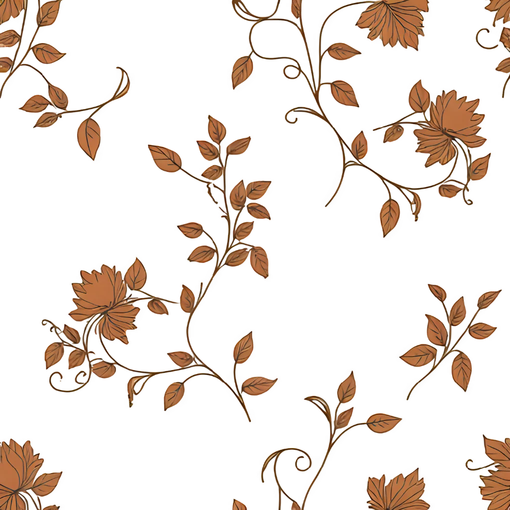 Six Elegant Victorian Swirl Damask seamless pattern — Transparent Background - Image 3