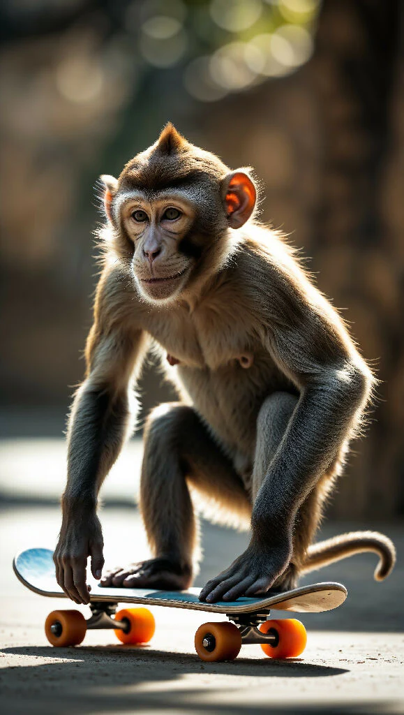 Skate Champ: The Cool Monkey on a Skateboard