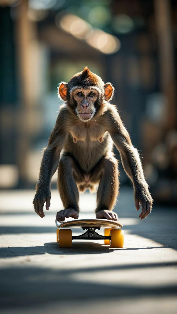 Skate Champ: The Cool Monkey on a Skateboard - Image 2