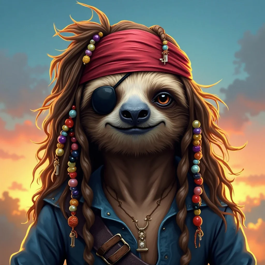 Sloth Pirate Captain