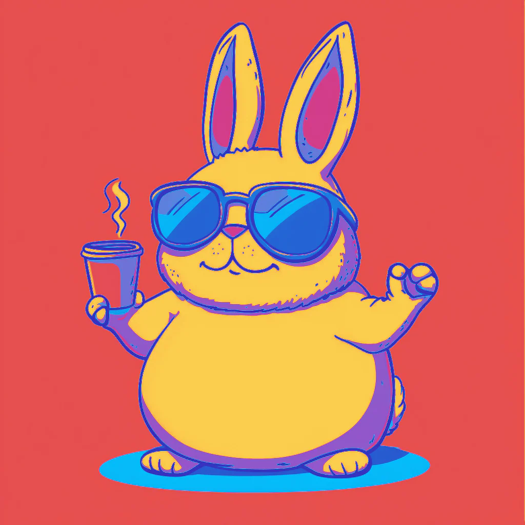 Smooth Sip Bunny – Espresso & Attitude - Image 3