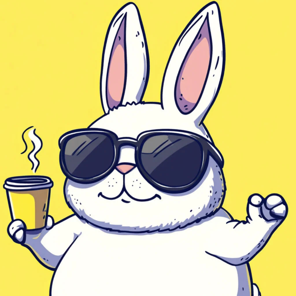 Smooth Sip Bunny – Espresso & Attitude - Image 4