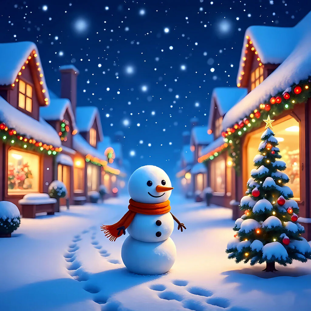 Snowman Village Celebration
