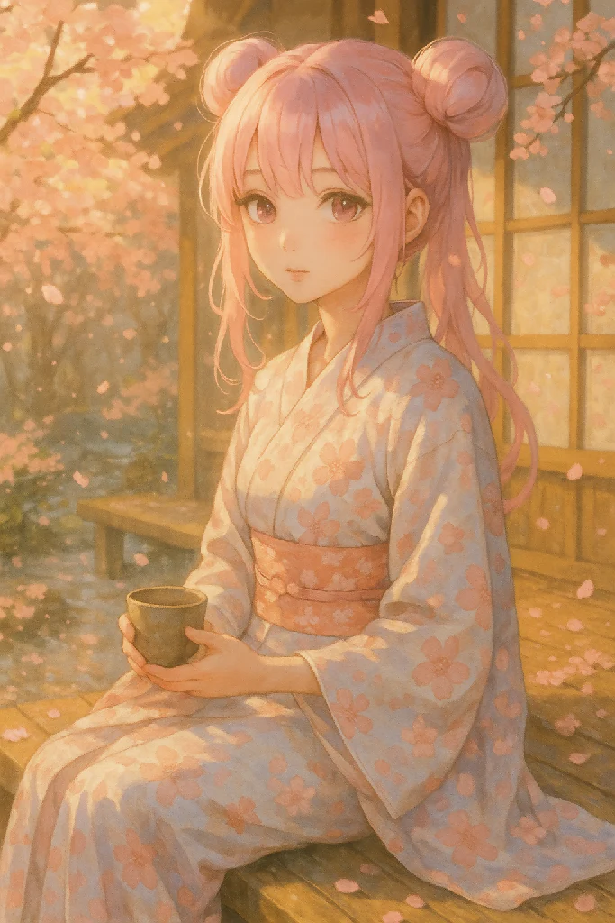 Soft Fantasy Female Character Illustration