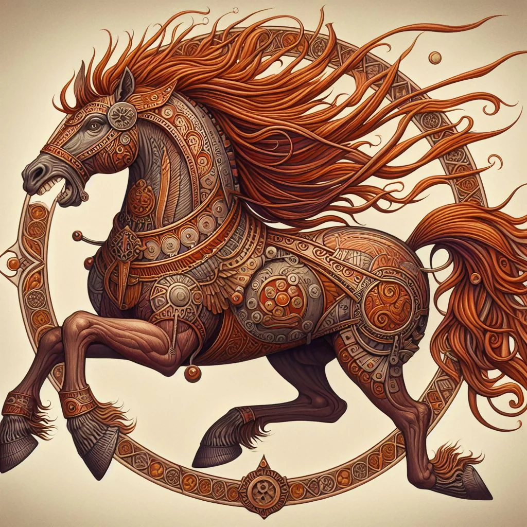 Solar Equinox: Totemic Horse of Eternal Circles