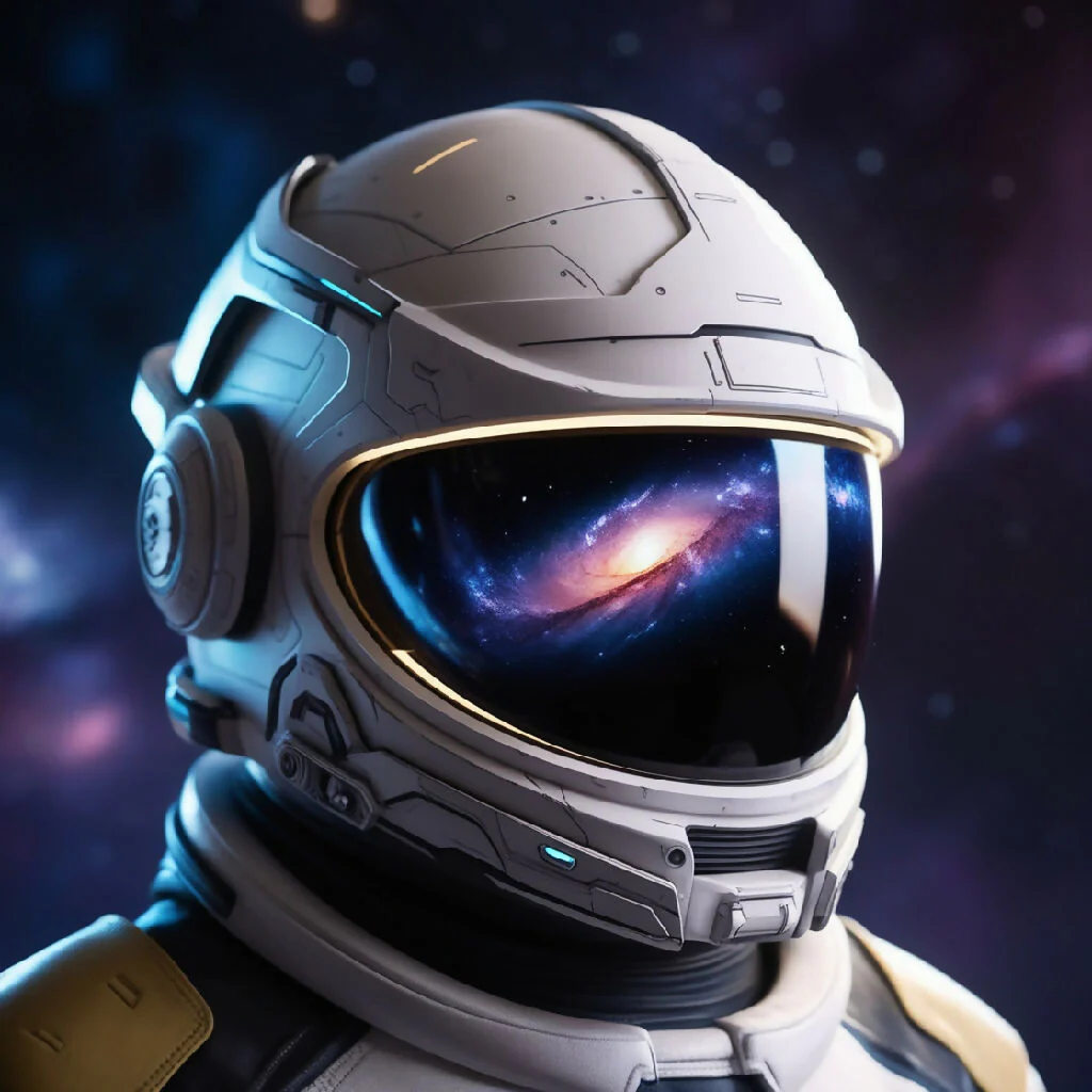 space suit helmet in space - Image 2