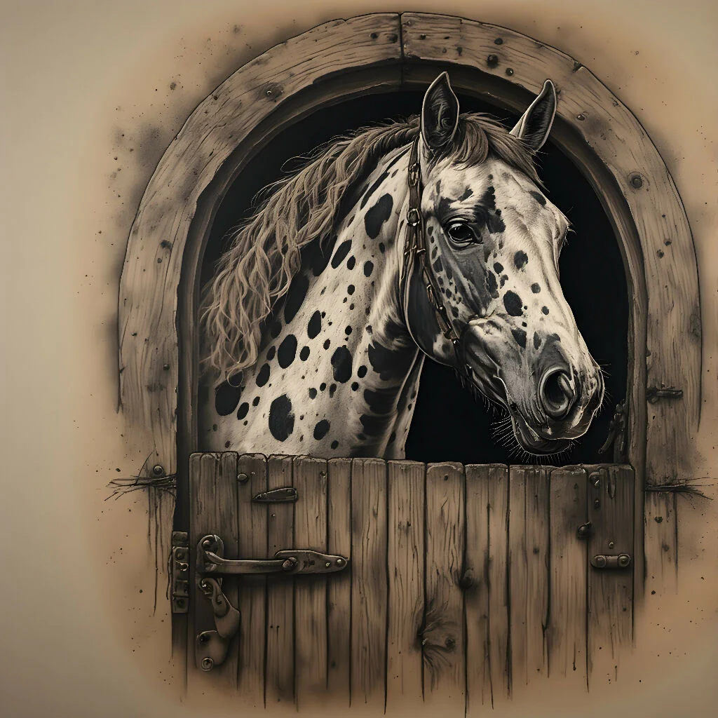 Spotted Sentinel at the Stable