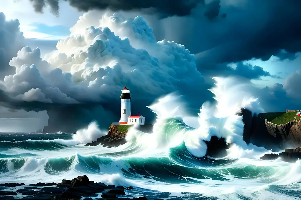 Storm-Bound Lighthouse: A Symbol of Strength