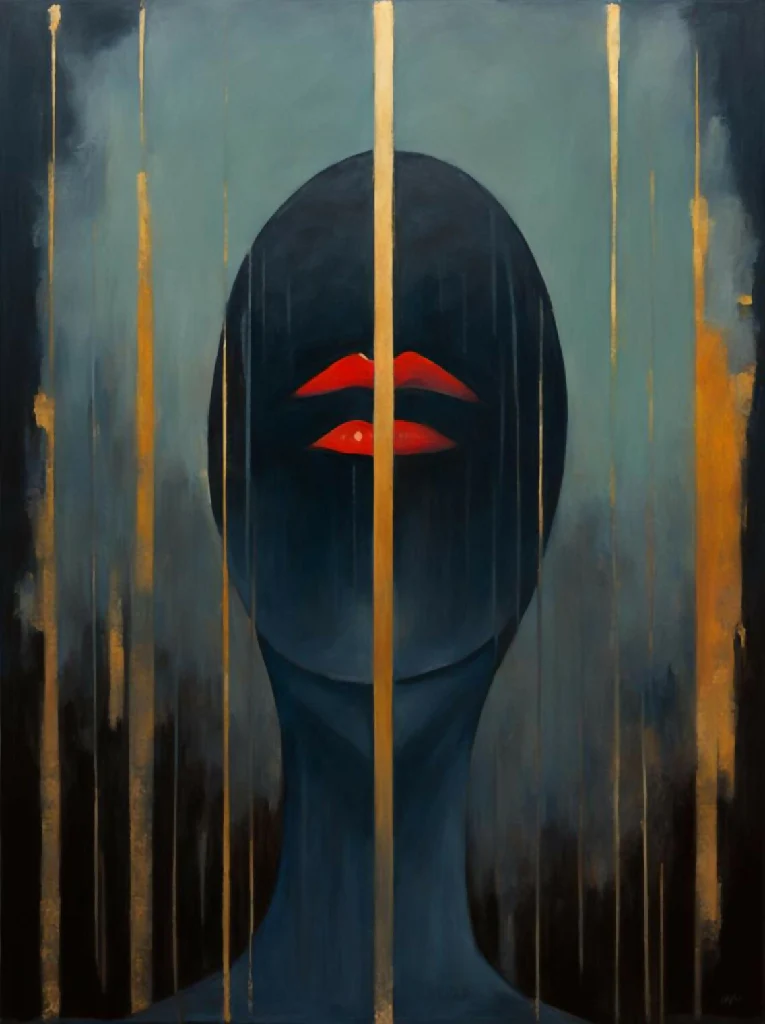 Stunning Abstract Face Art for Modern Living Spaces - Image 2