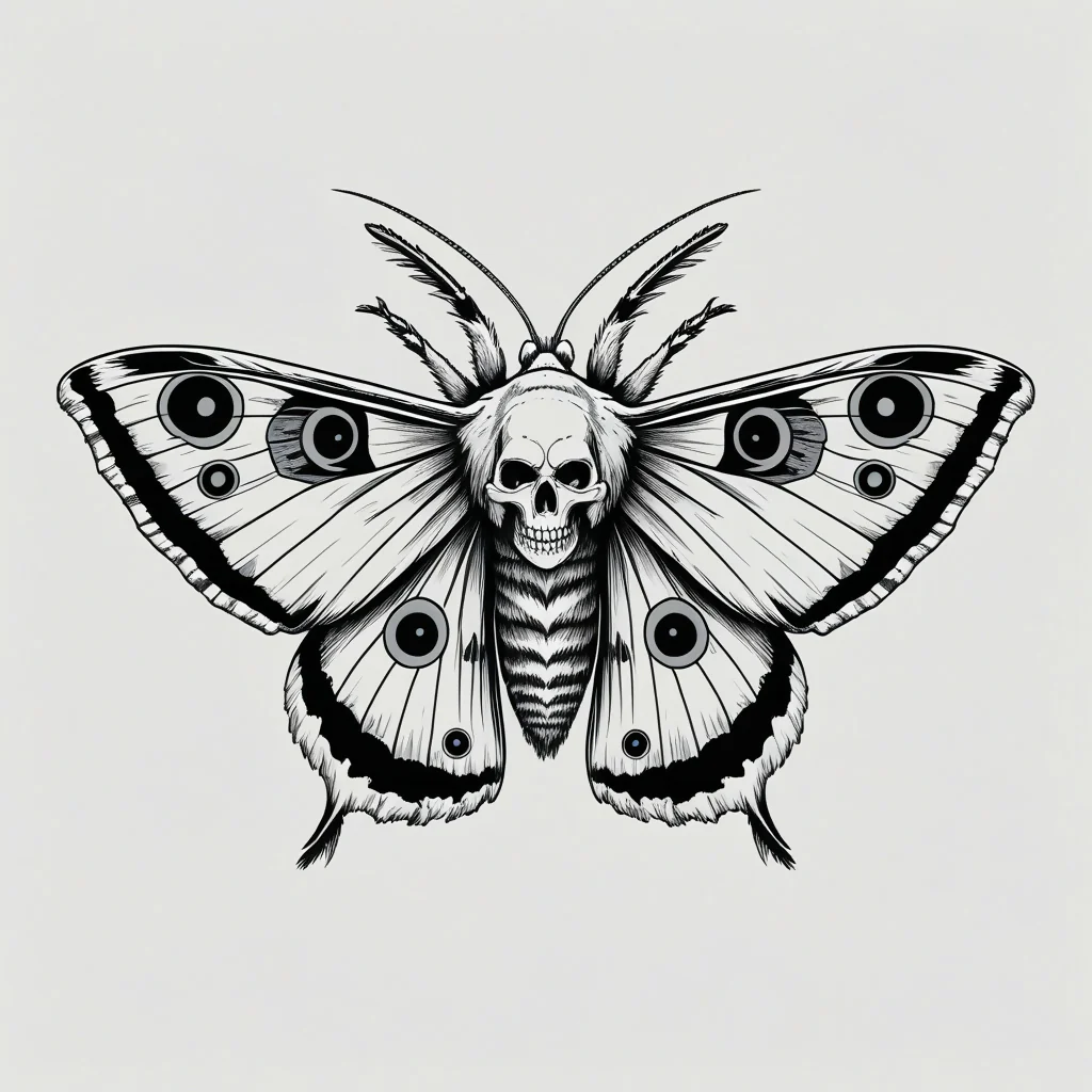 Skull face Butterfly