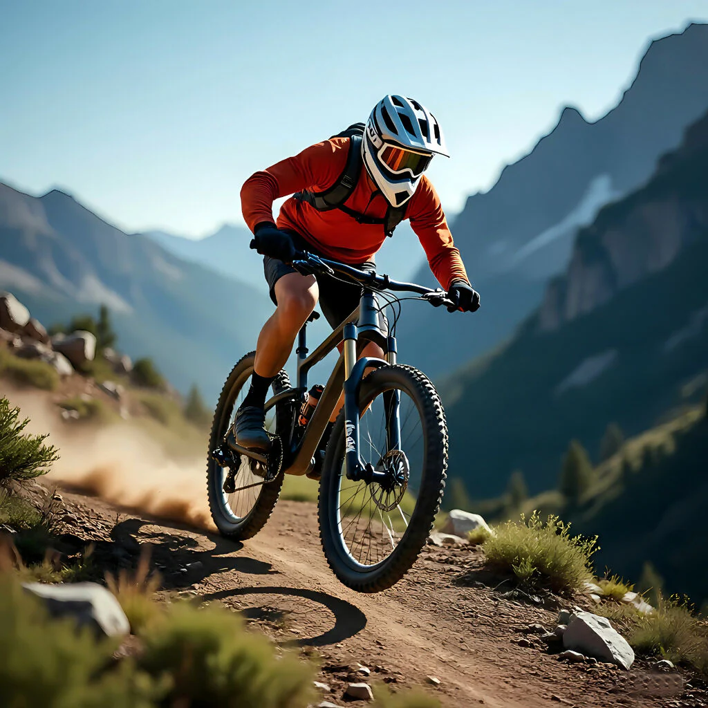 Summit Shredder: Mountain Bike Descent Art