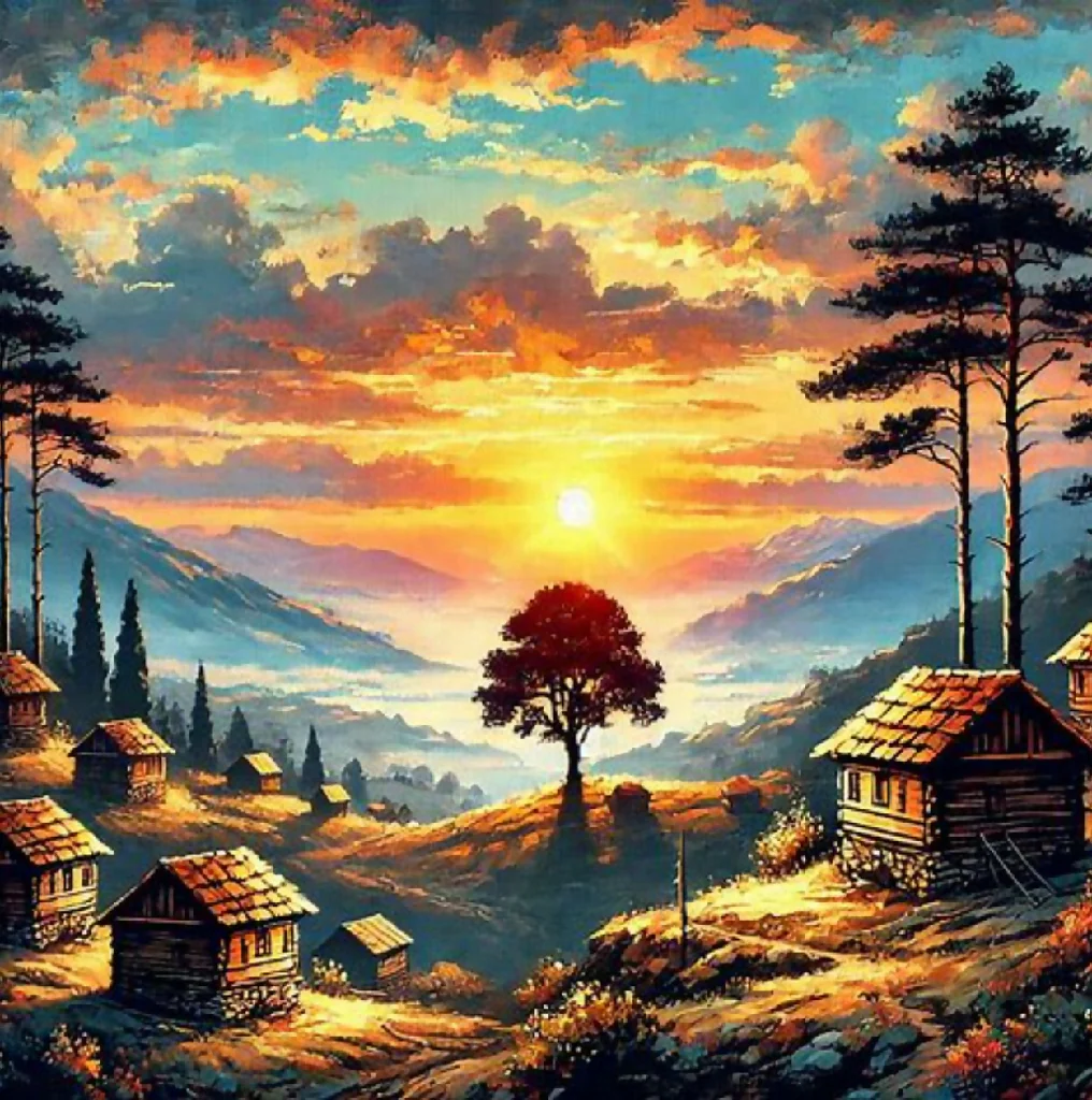 Sunset in the Embrace of mountains - Image 4