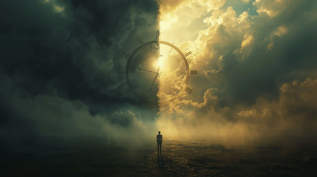 Surreal dreamlike landscape