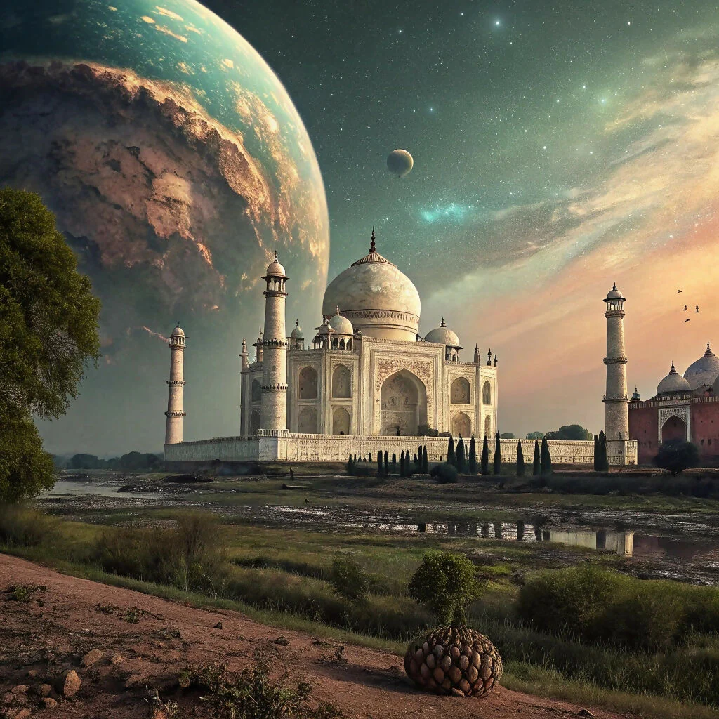 Taj Mahal on a different planet.
