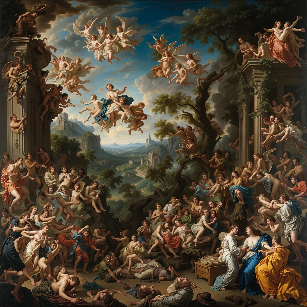 The Ascension of Amara: A Divine Gathering