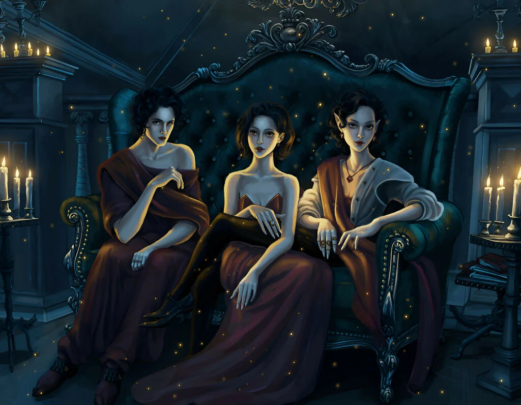 “The Candlelit Sisters”