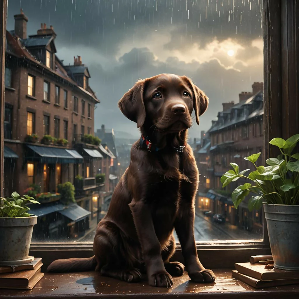 The Chocolate Lab Puppy