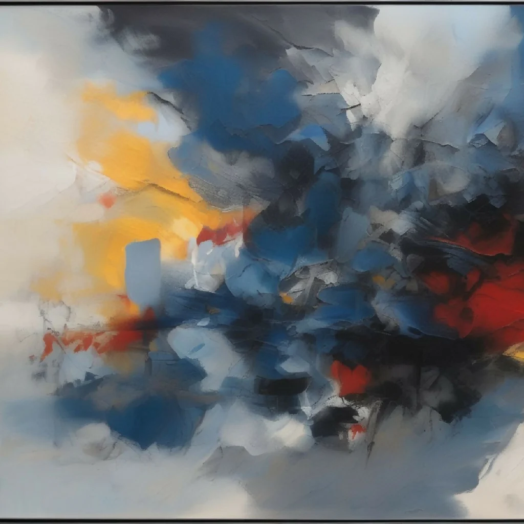 The clouds oil painting abstract art - Image 3