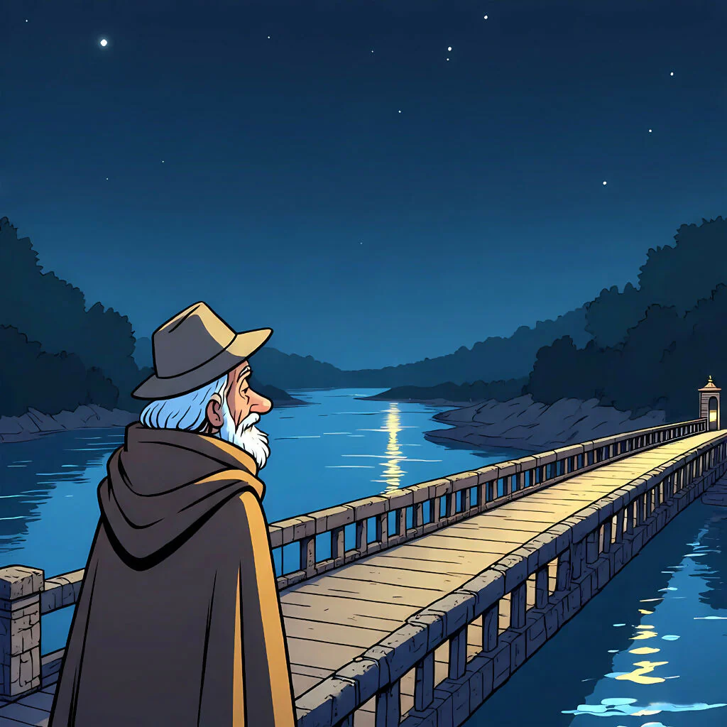 The Elder’s Moonlit Journey
