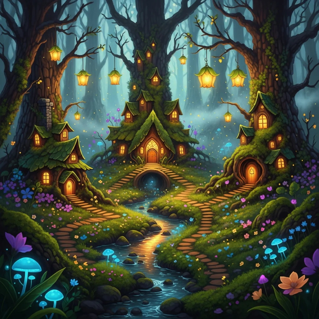 The Enchanted Treehouse Cottage — Mystical Fairy Forest