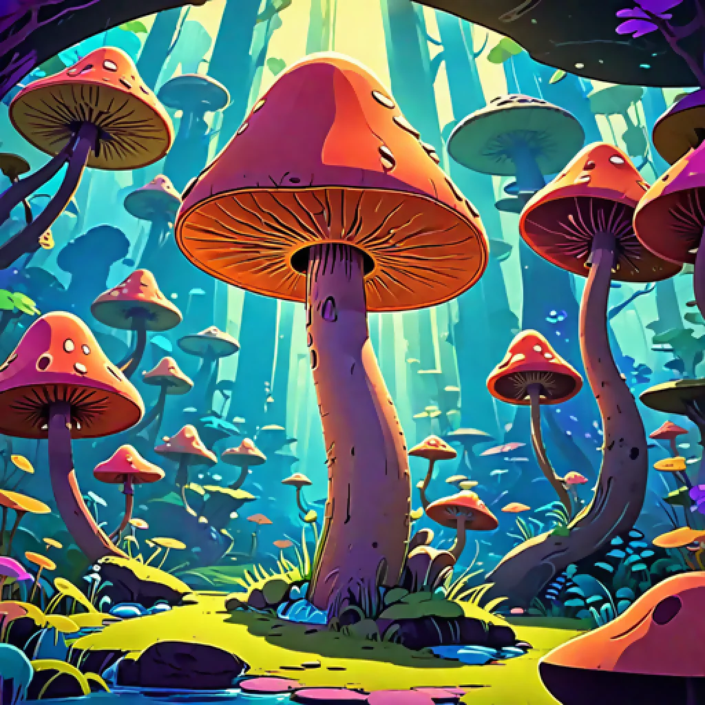 The Fungal Frontier: Giant Spore Grove