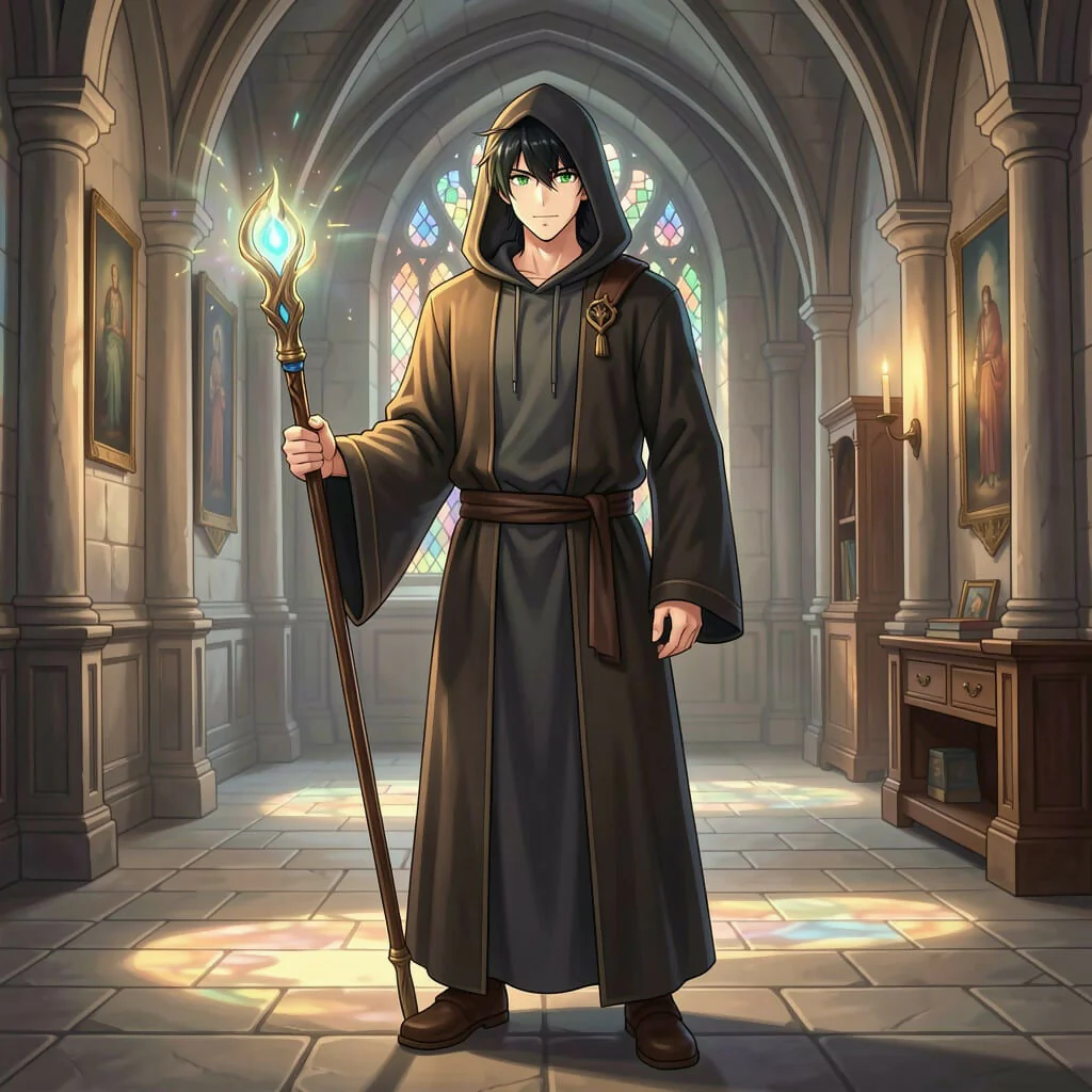 The Keeper of the Crystal Staff