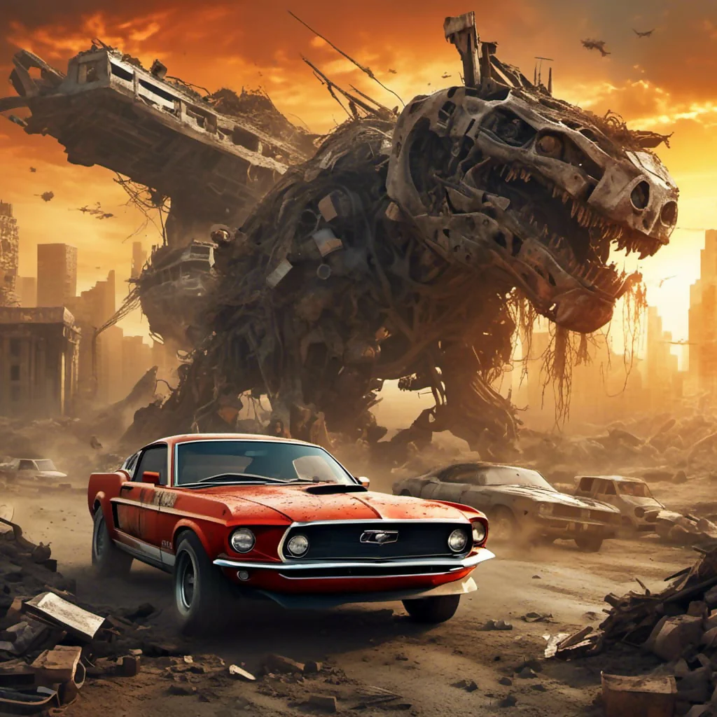 The Red Muscle Car