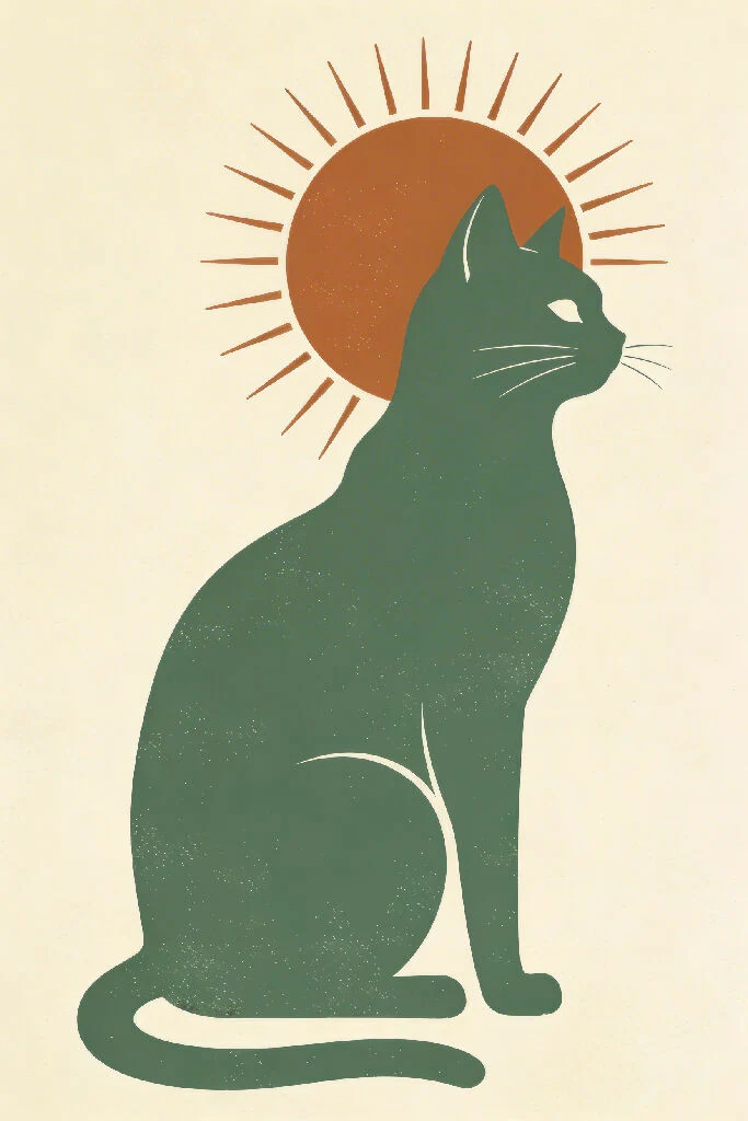 The "Sage & Terracotta" Cat
