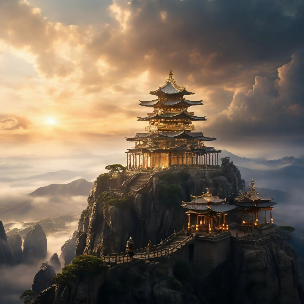 The Samurai’s Ascent to the Sacred Temple