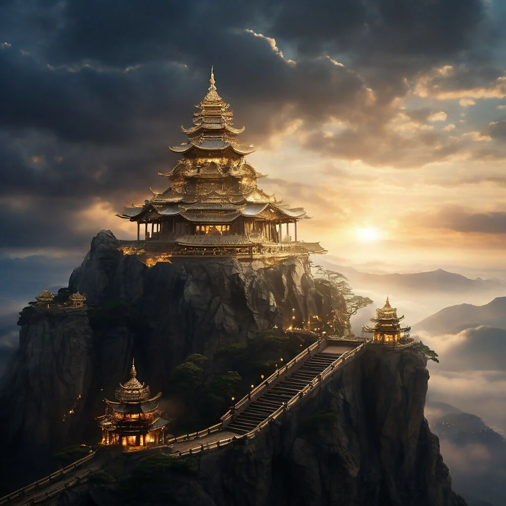 The Samurai’s Ascent to the Sacred Temple - Image 2