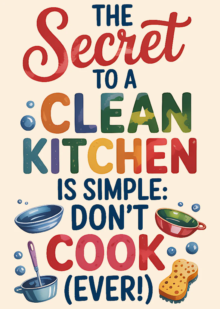 The secret to a clean kitchen is simple