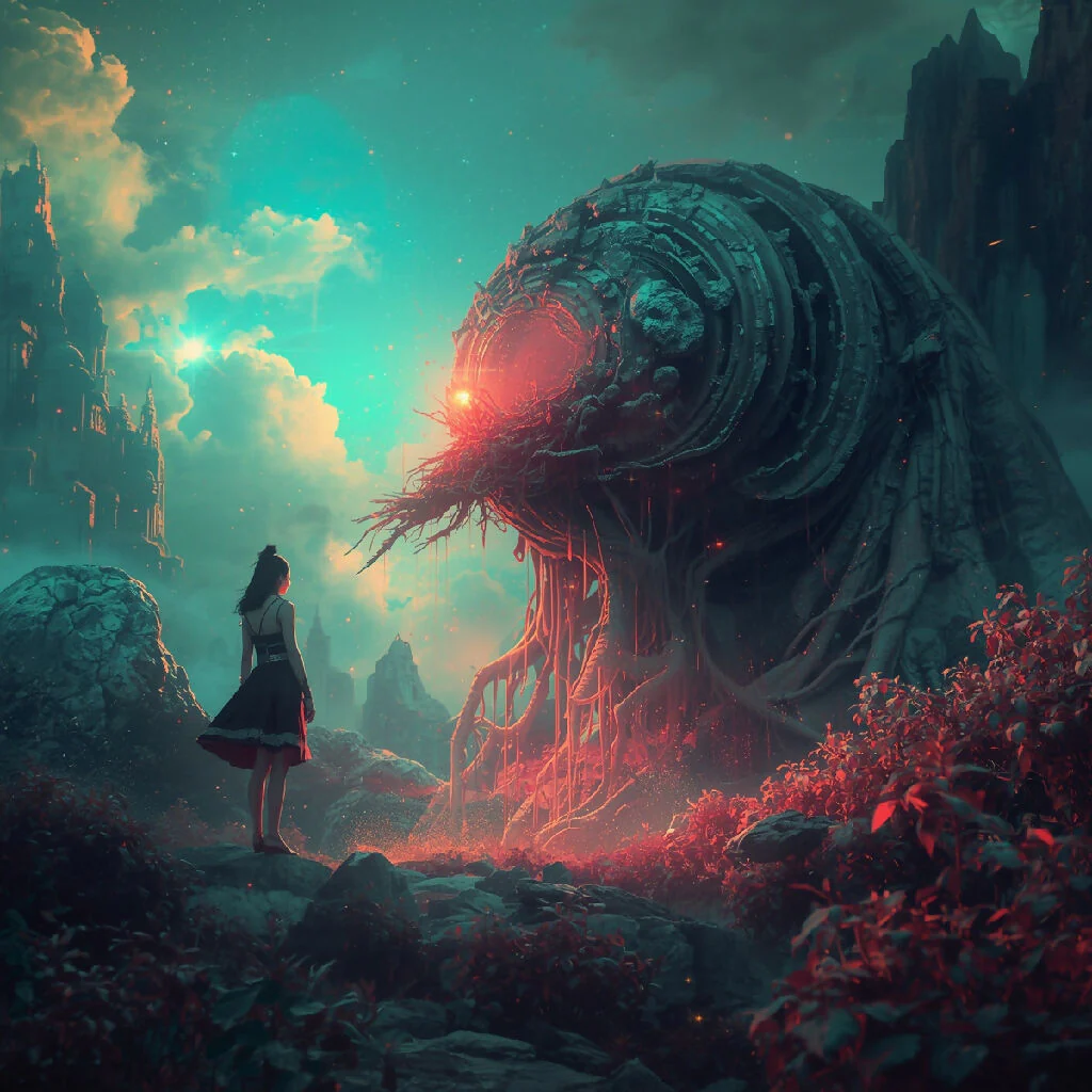 The Silent Confrontation: Bio-Mechanical Surrealism