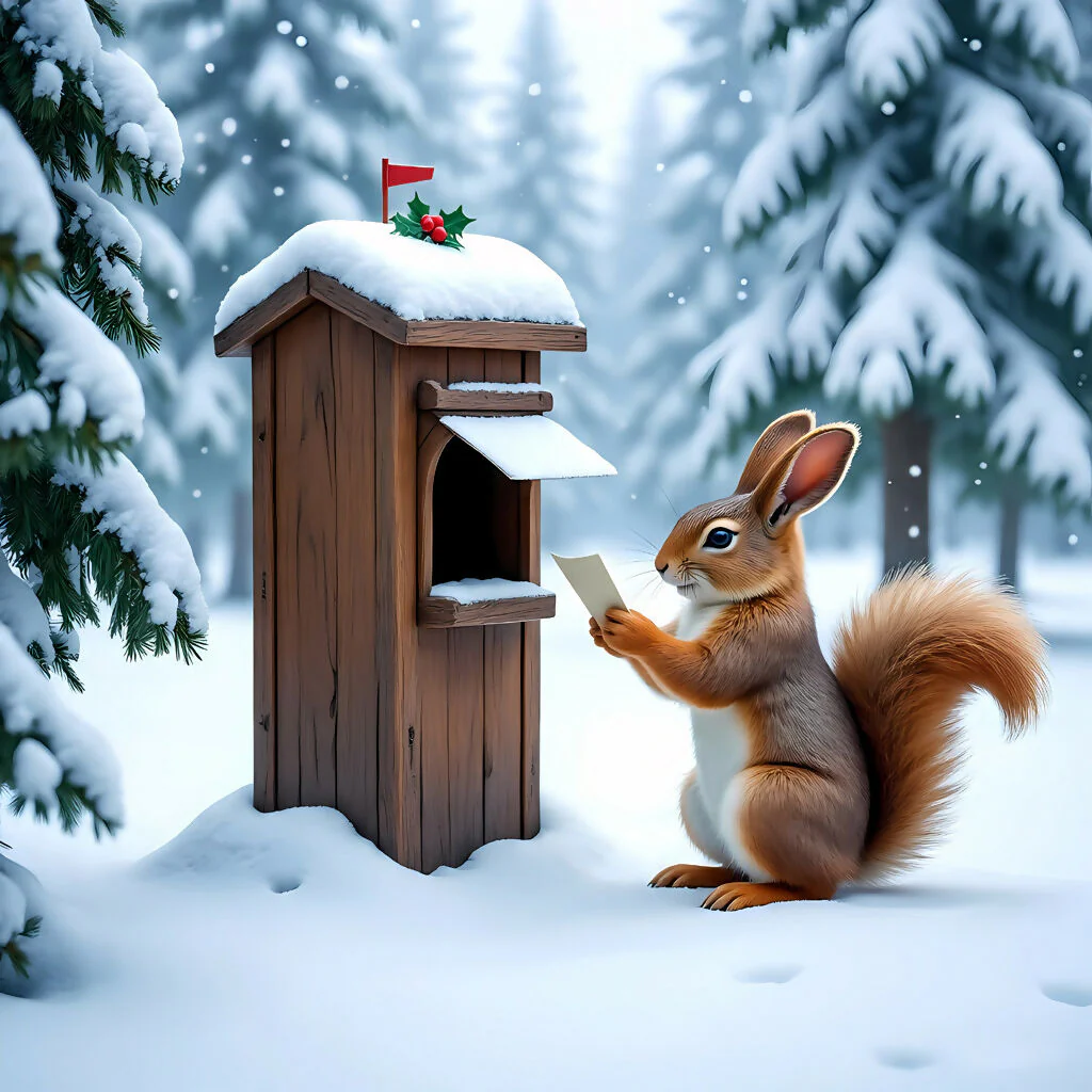 The Winter Postman: Squirrel’s Snowy Correspondence
