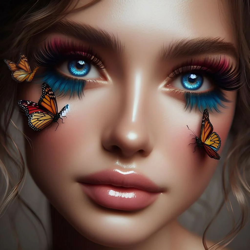 the woman who attracts butterflies