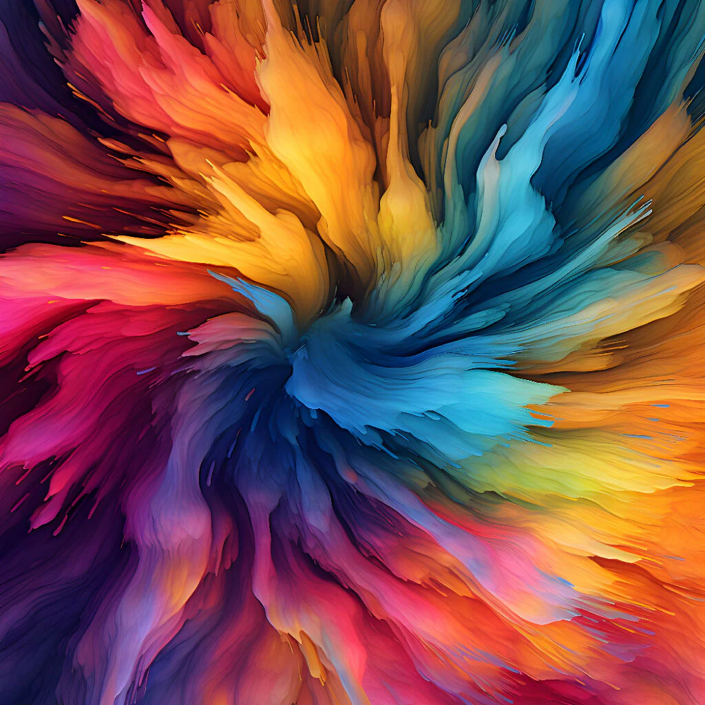 Tie dye painting
