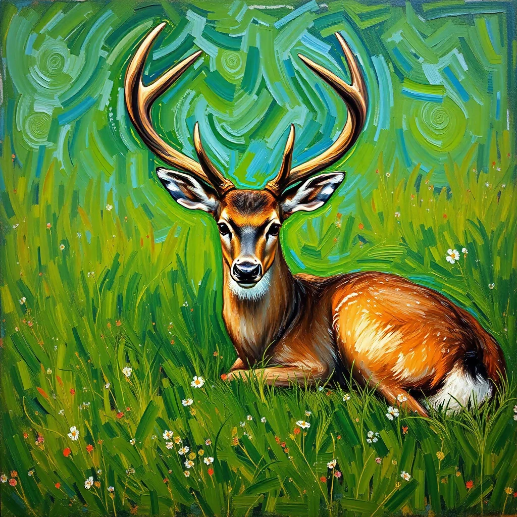 Tranquil Majesty: The Fallow Deer at Rest