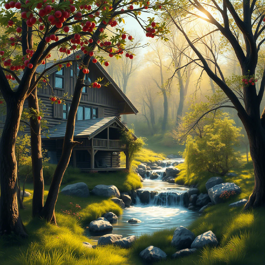 Tranquil Riverside Cabin in the Woods*