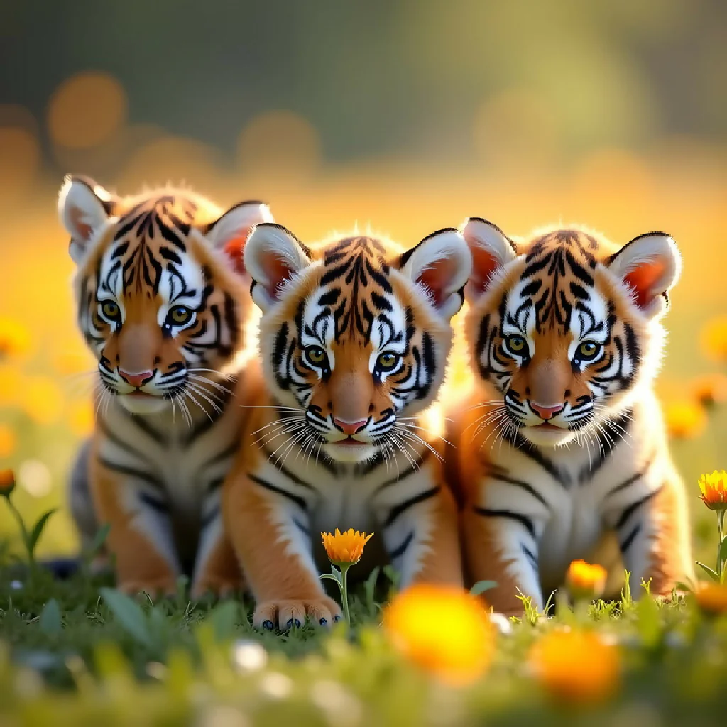 "TreeTiger Cubs Portrait" 1