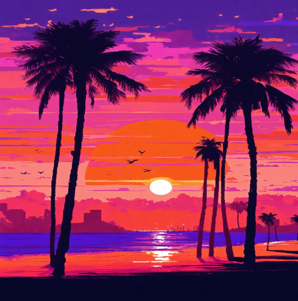 Tropical Sunset Serenity - Image 2