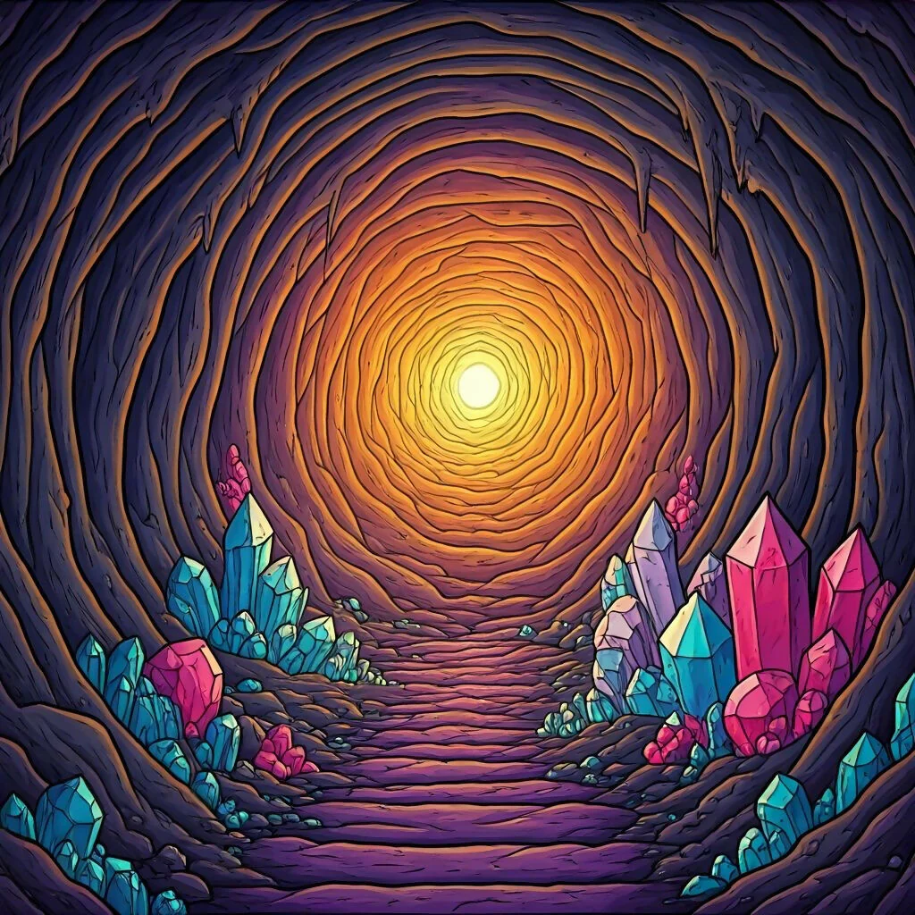 Tunnel of Living Gemstone