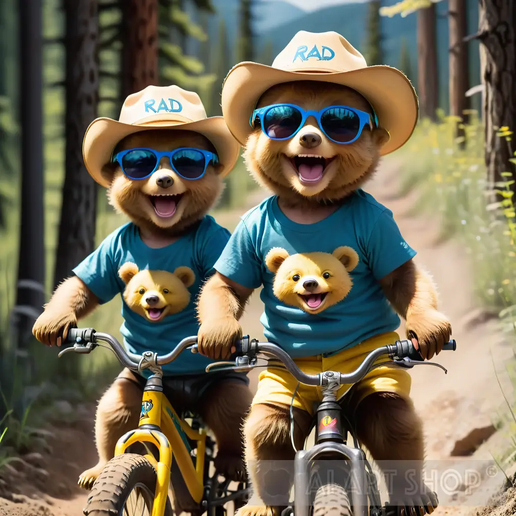 Two bears on Bike s