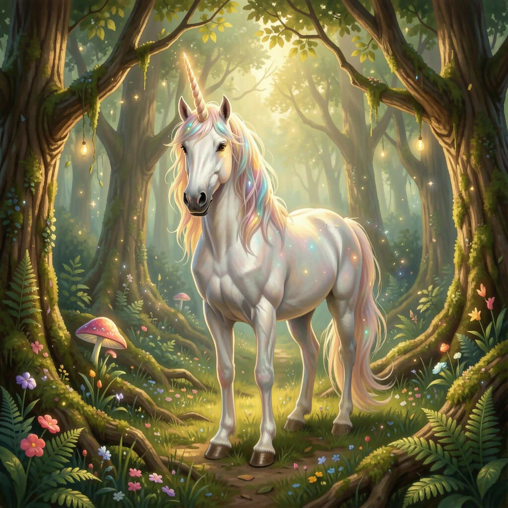 Unicorn of the Enchanted Glade