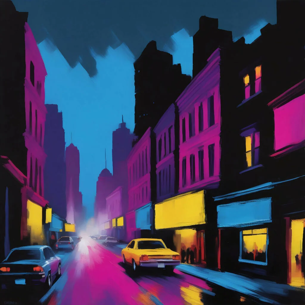 Urban Pulse: Neon Cityscape