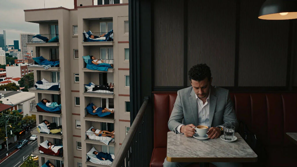 Urban Solitude Overlooking Sleepers