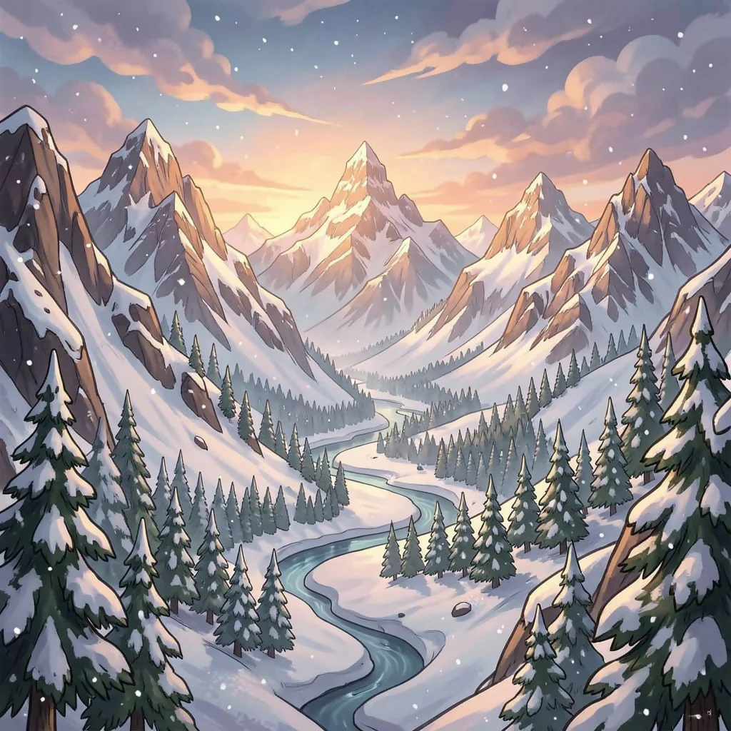 Valley of Soft Winter Skies