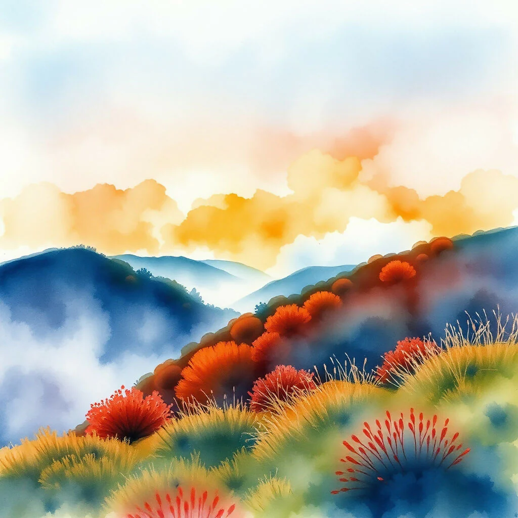 Valley Veiled in Fog