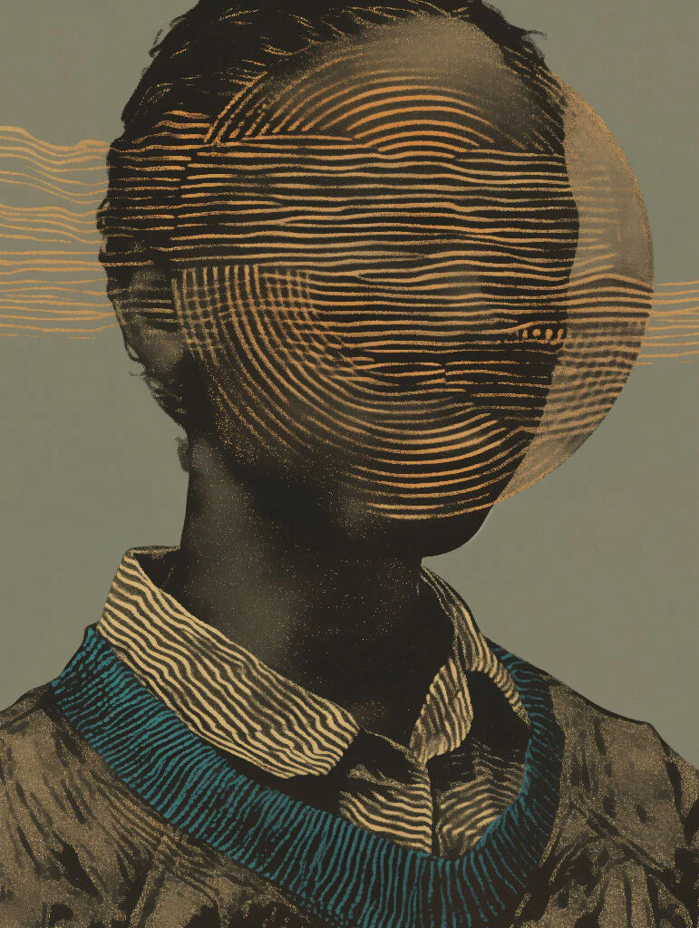 Veiled Soul – Abstract Human Portrait