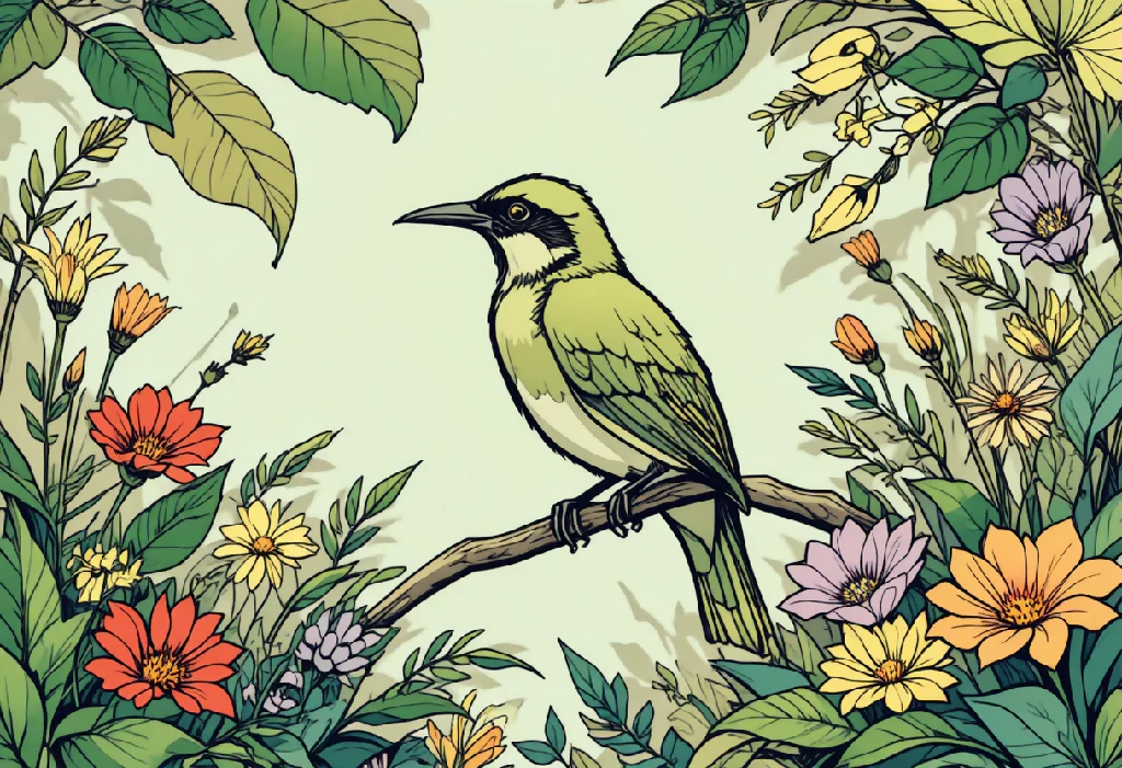 “Verdant Chorus: The Bloomkeeper’s Perch”