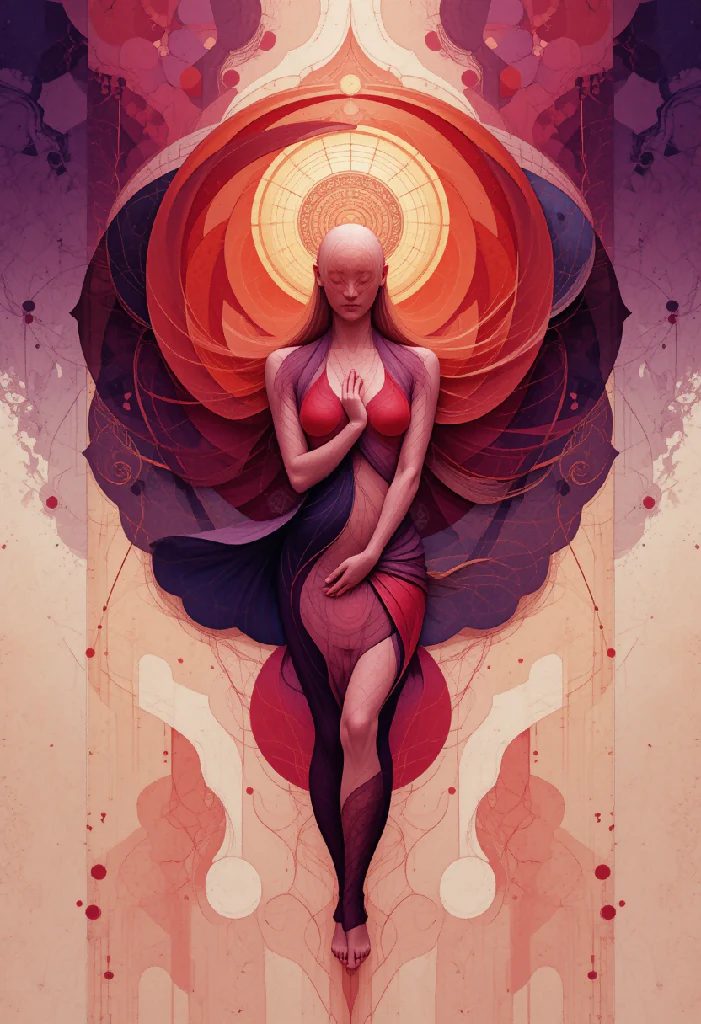 Vibrant Abstract Asana Art